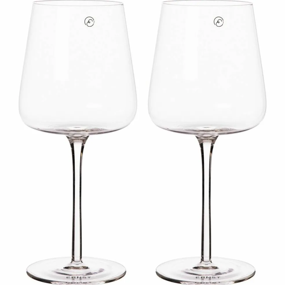 Rødvinsglass, 2 stk