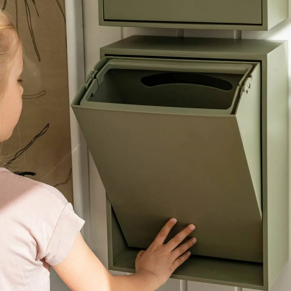 Recycling Box 12 liter, ash rose