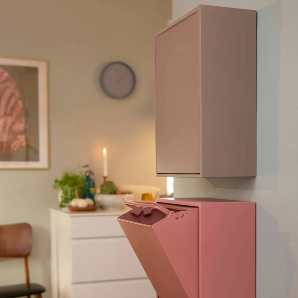 Recycling Box 12 liter, ash rose