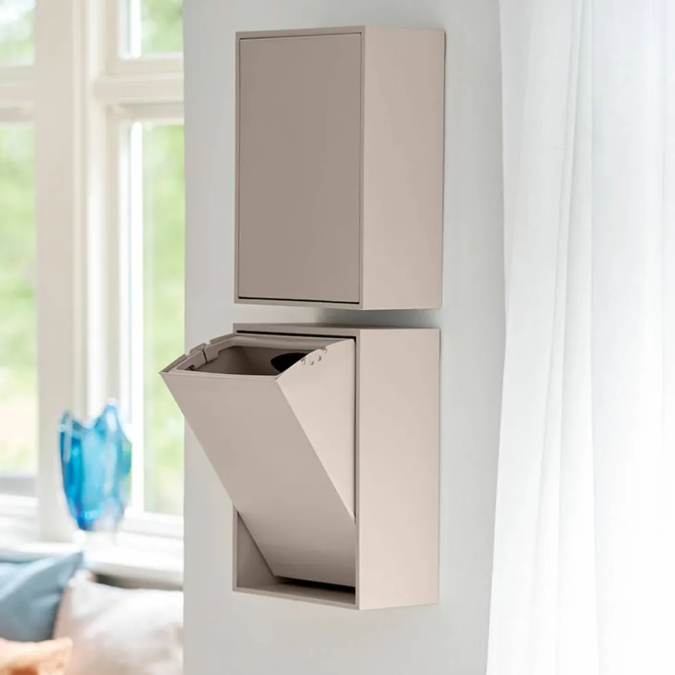 Recycling Box 12 liter, ash rose