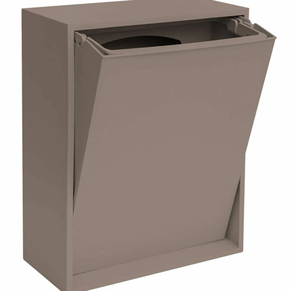 Recycling Box 12 liter, ash rose