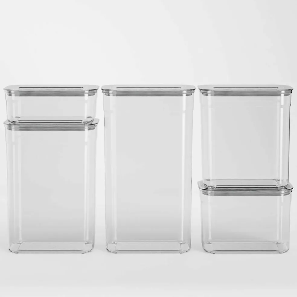 Rektangulære Oppbevaringsbokser 5-pack