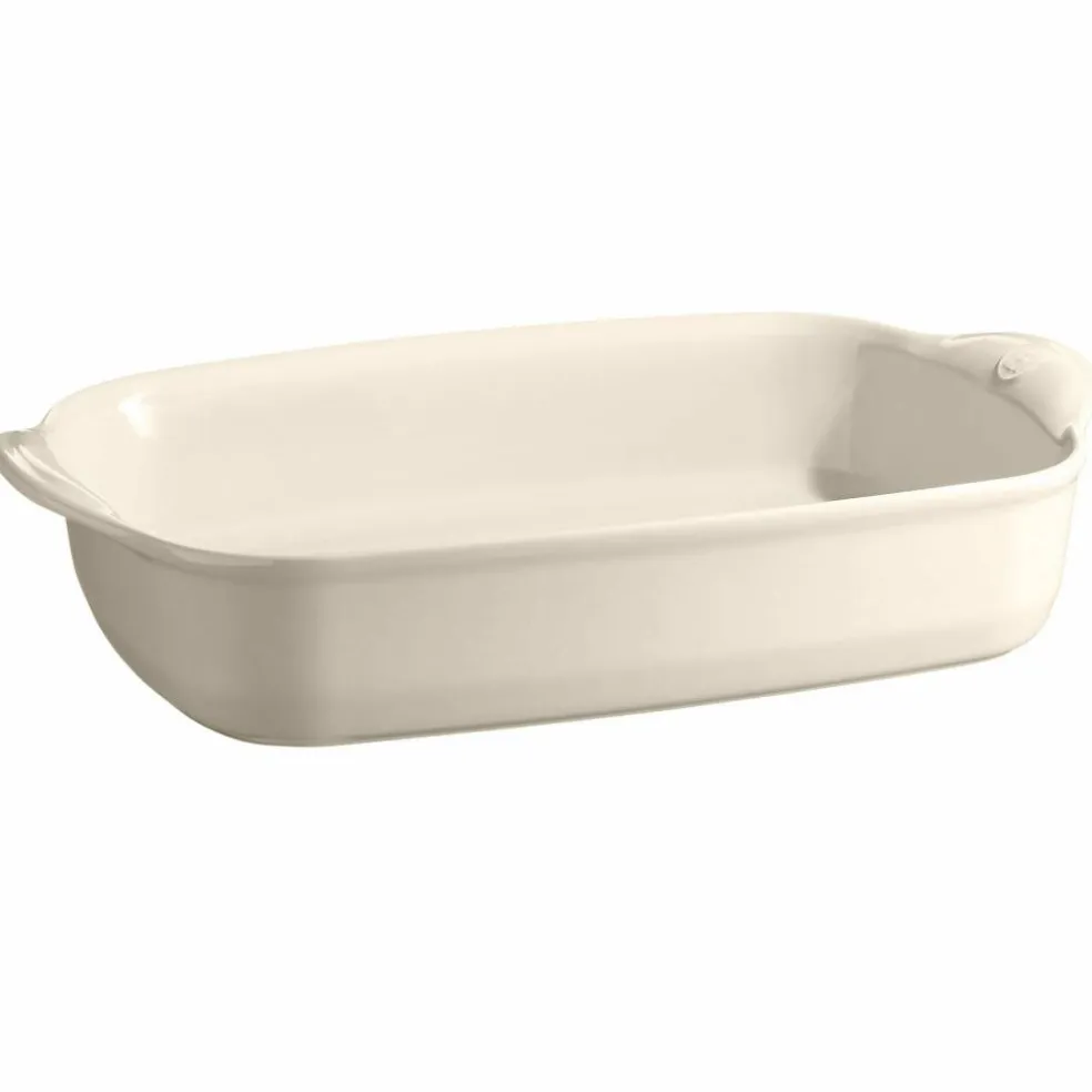 Rektangulær ovnsform (L) 4 liter, cream