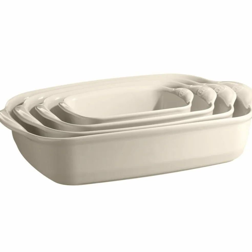 Rektangulær ovnsform (L) 4 liter, rød