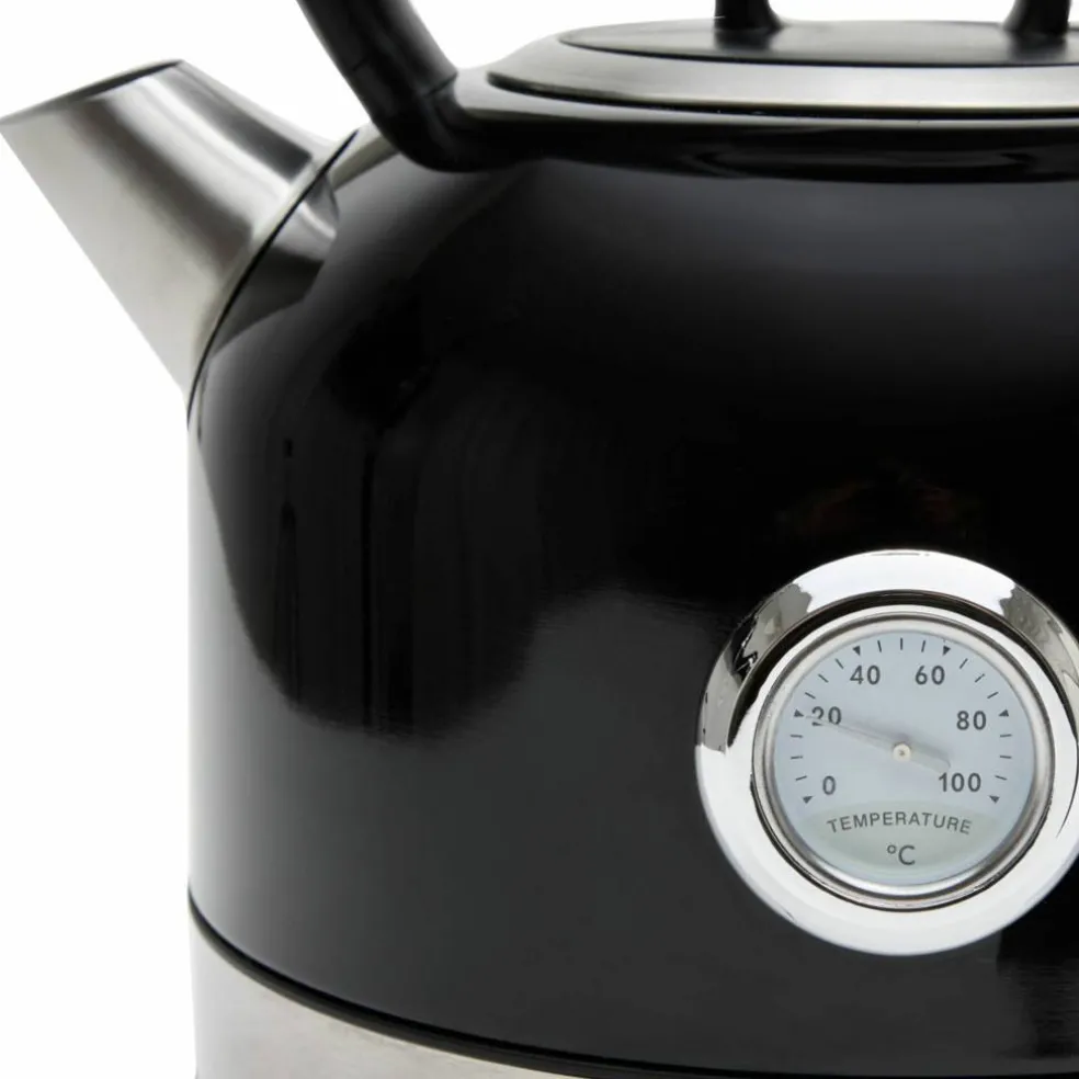Retro vannkoker 1,7 liter, svart