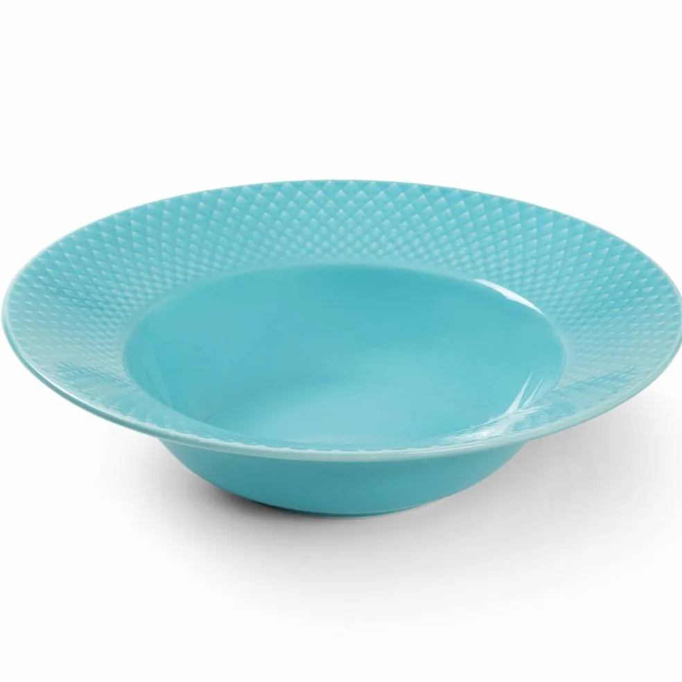 Rhombe Color dyp tallerken, 24.5 cm, turkis