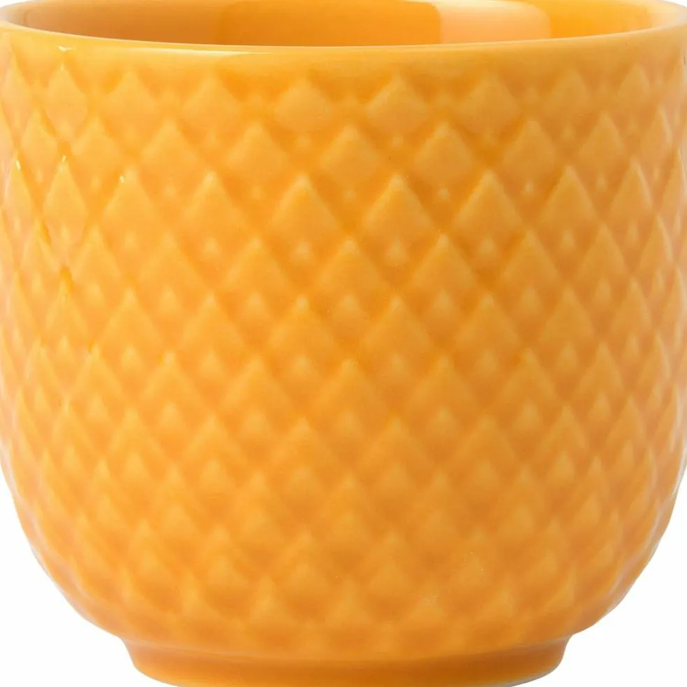 Rhombe Color eggekopp 5 cm, Gul