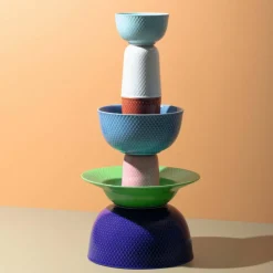 Rhombe Color Skål Aqua 13 cm