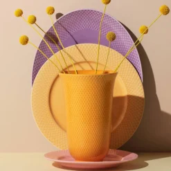 Rhombe Color vase, 20 cm, pinkki