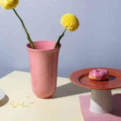 Rhombe Color vase, 20 cm, pinkki