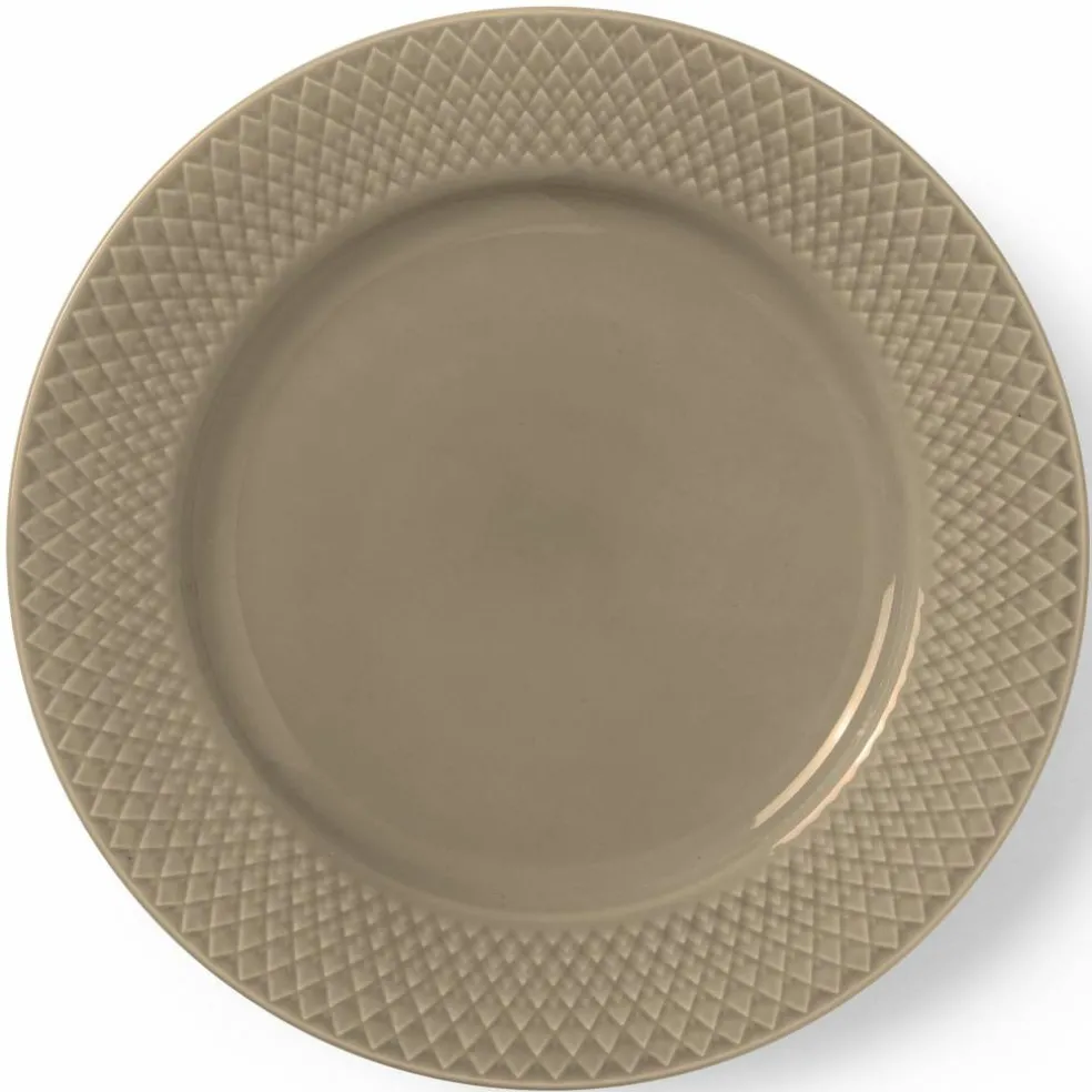 Rhombe Earth frokosttallerken 23 cm, clay