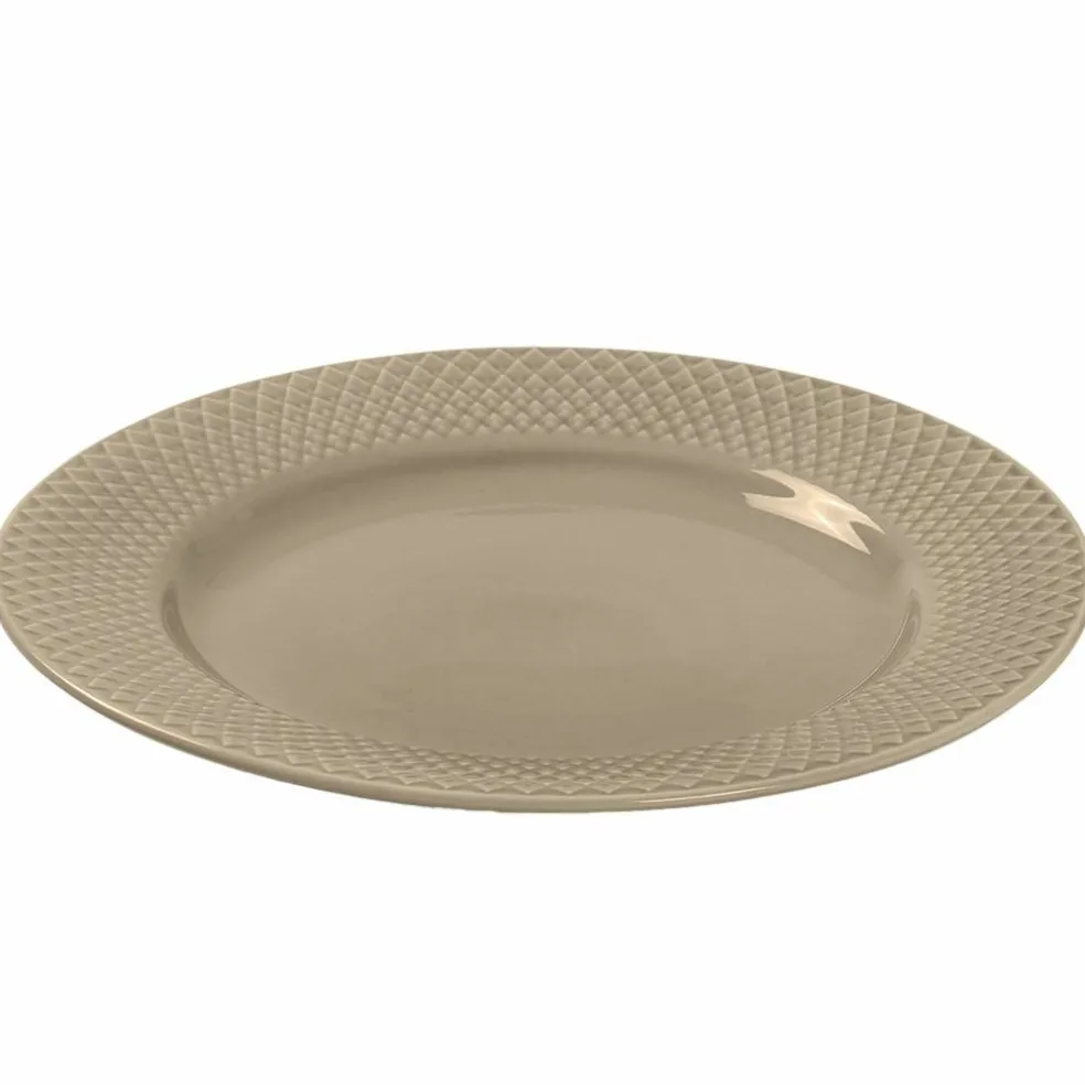 Rhombe Earth frokosttallerken 23 cm, clay
