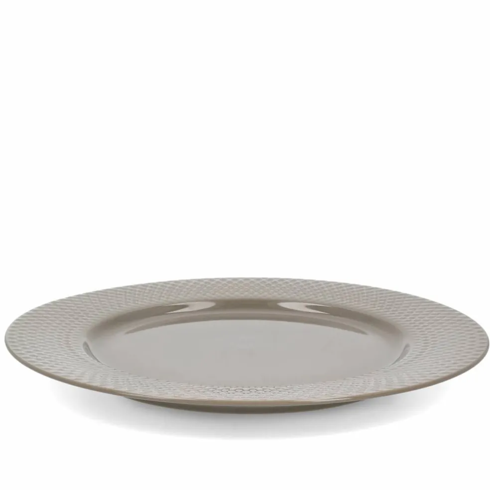 Rhombe Earth middagstallerken 27 cm, clay