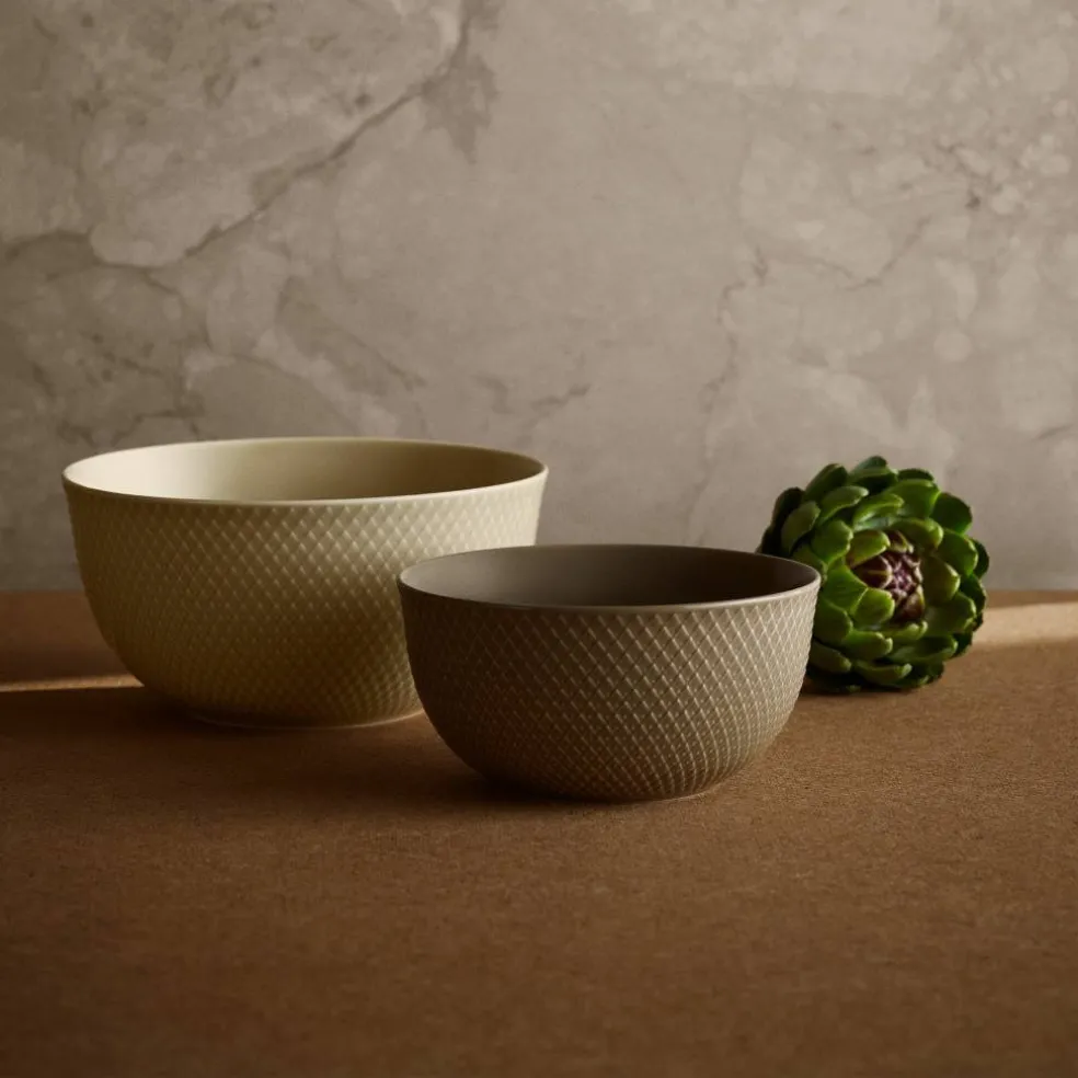 Rhombe Earth serveringsskål 17,5 cm, clay