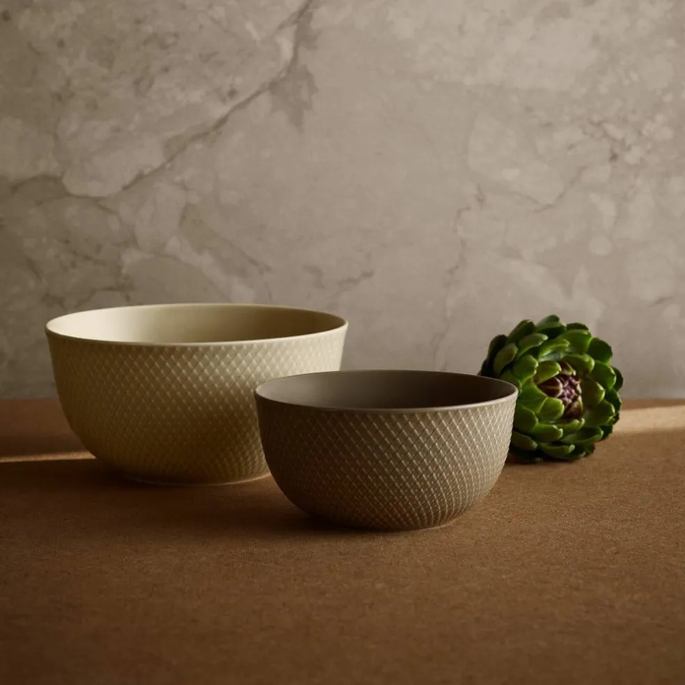 Rhombe Earth serveringsskål 22 cm, marble