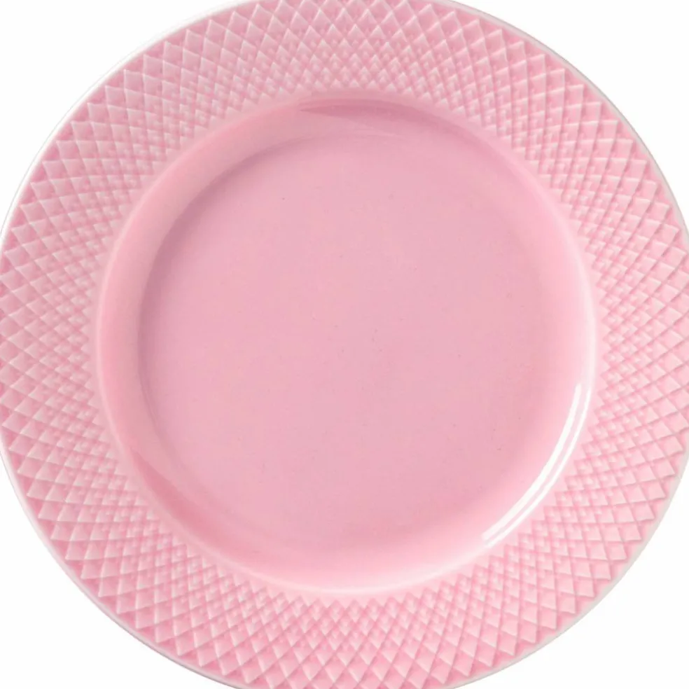 Rhombe frokosttallerken 21 cm Rosa