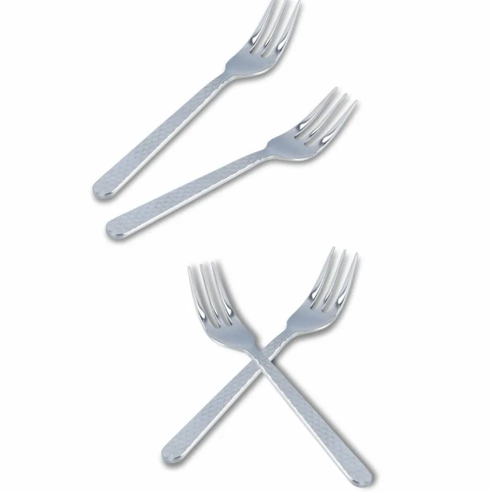 Rhombe kakegaffel, stål, 4 stk.