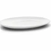 Rhombe Oval Serveringsfat 35x26,5 Hvit