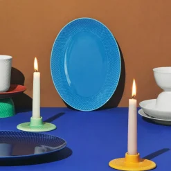 Rhombe serveringsfat Oval, blå