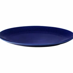 Rhombe Serveringsfat oval, mørkeblå