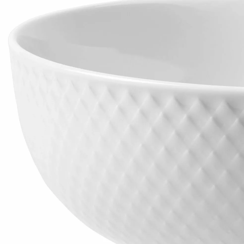 Rhombe skål Ø15.5 cm, hvit