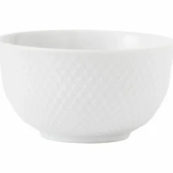 Rhombe skål, hvit Ø11 cm