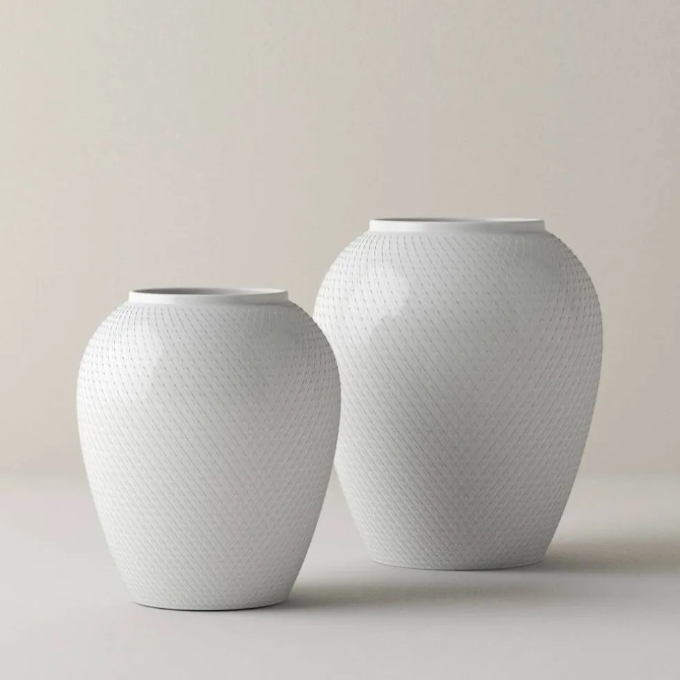 Rhombe vase, 25 cm.