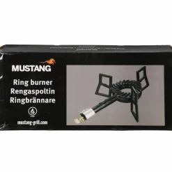 Ringbrenner med ben, sort 8 kW
