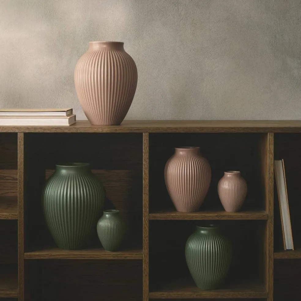 Ripple Celadon Vase 27 cm, grønn