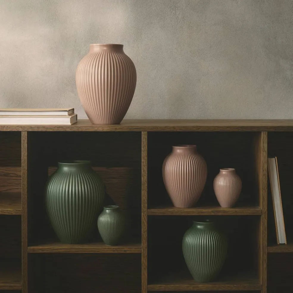 Ripple Celadon Vase 27 cm, grønn