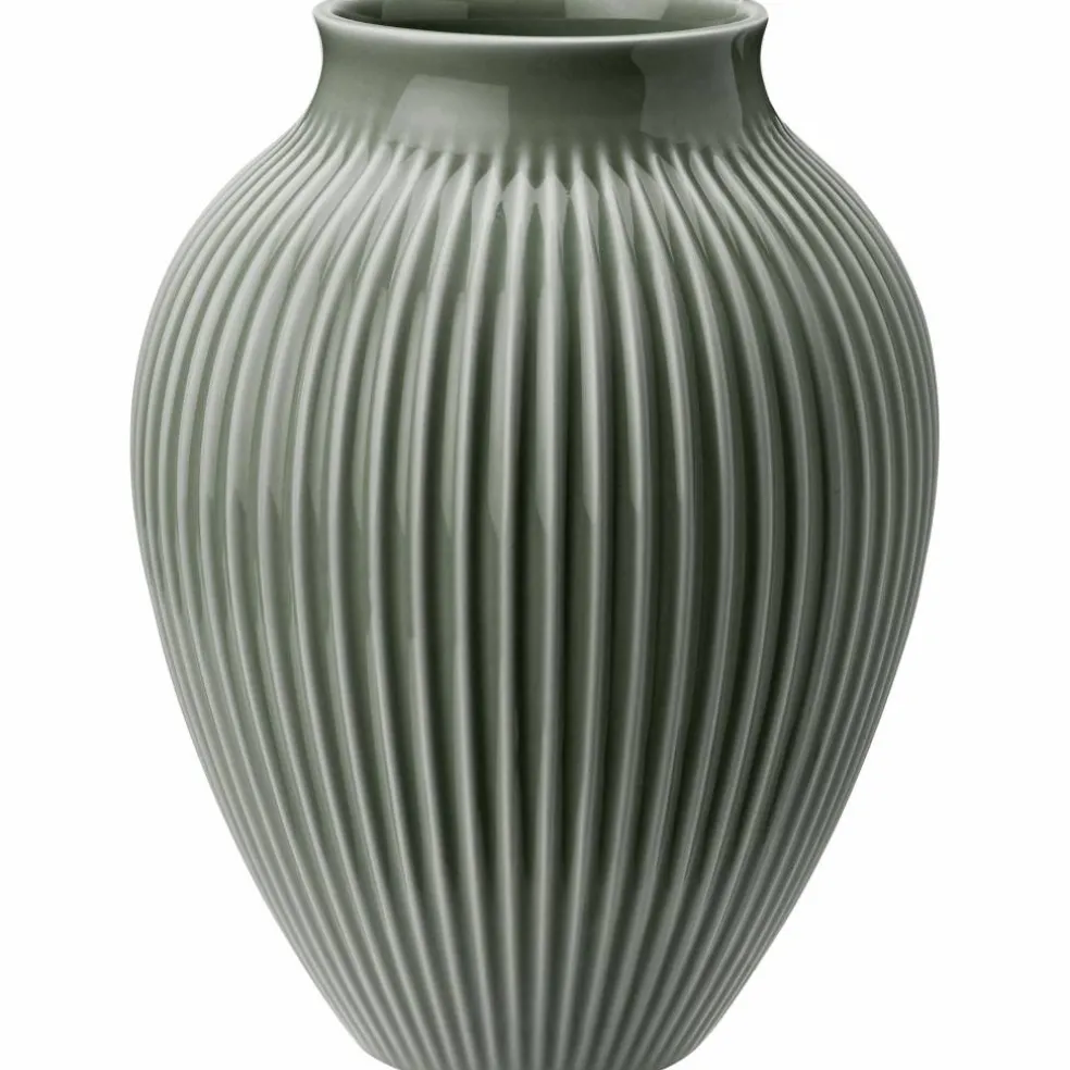 Ripple Celadon Vase 27 cm, grønn