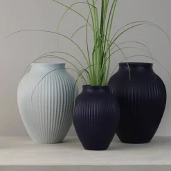 Ripple vase 27 cm, matt dark blue