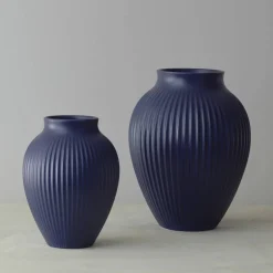 Ripple vase 20 cm, matt ice blue