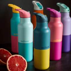 Rise Classic drikkeflaske med sportslokk 473 ml, Cabbage Kaleidoscope