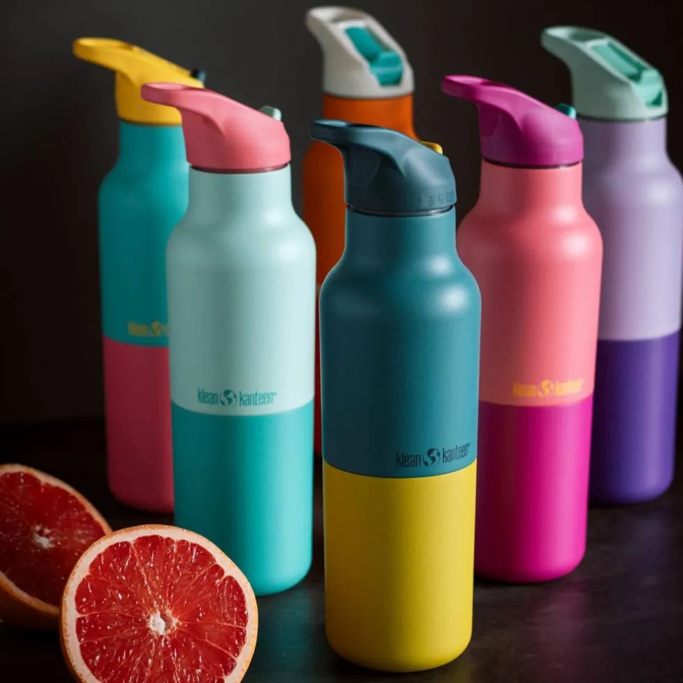 Rise Classic drikkeflaske med sportslokk 473 ml, Brittany Kaleidoscope