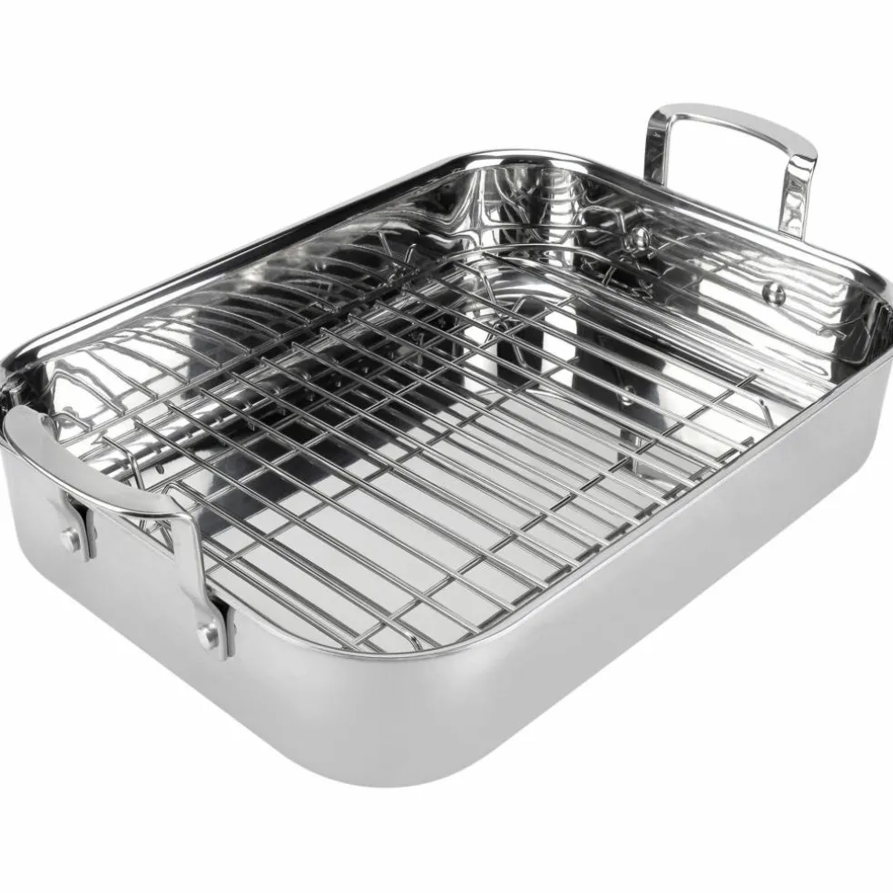 Roaster langpanne med rist 35,5x26 cm
