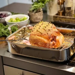 Roaster langpanne med rist 35,5x26 cm