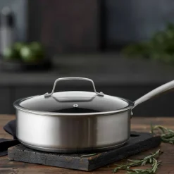Roya traktørpanne 24 cm, rustfritt stål