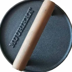 Rund grillpresser, støpejern