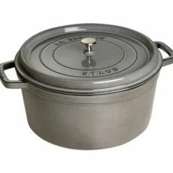 Rund Gryte 34 cm 12,6 liter Grafittgrå