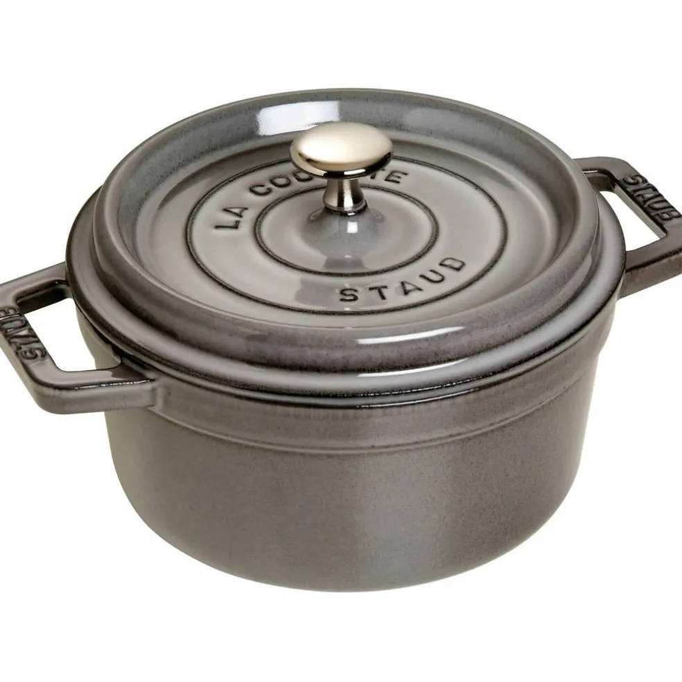 Rund Gryte 22 cm 2,6 liter Grafittgrå