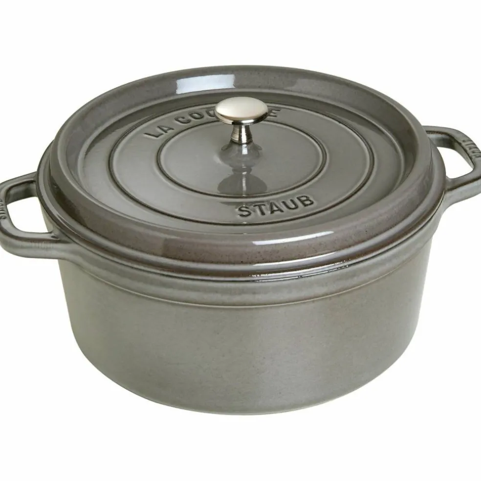 Rund Gryte 28 cm 6,7 liter Grafittgrå