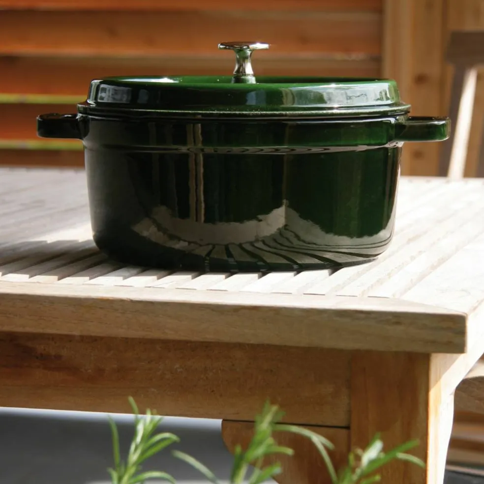 Rund Gryte 24 cm 3,8 liter Svart