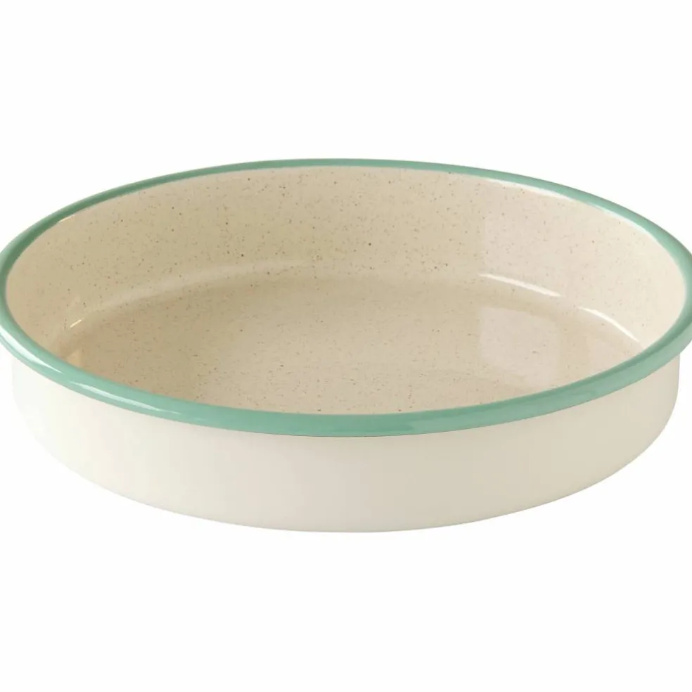 Rund ovnsform 24 cm, cream lux
