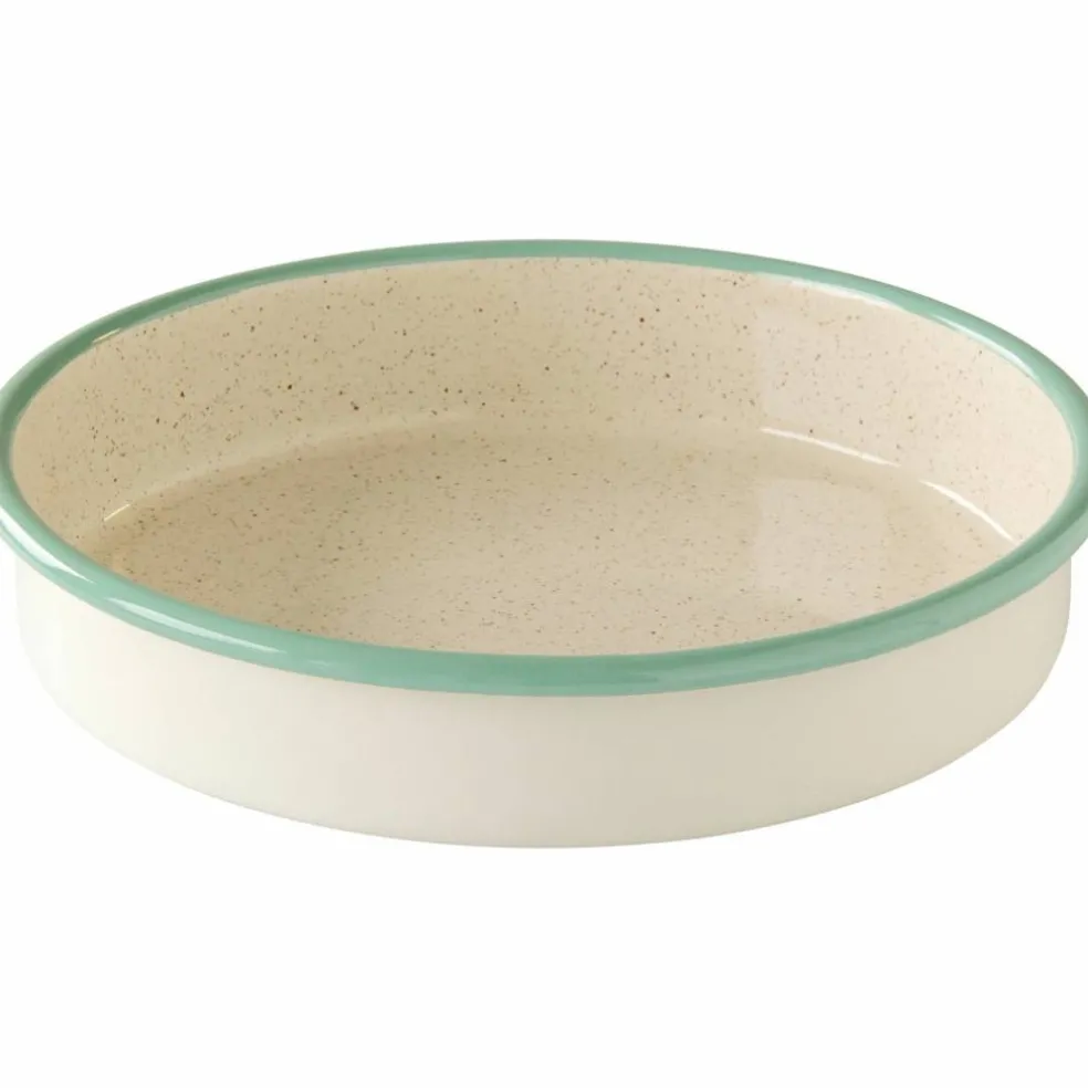 Rund ovnsform 24 cm, cream lux