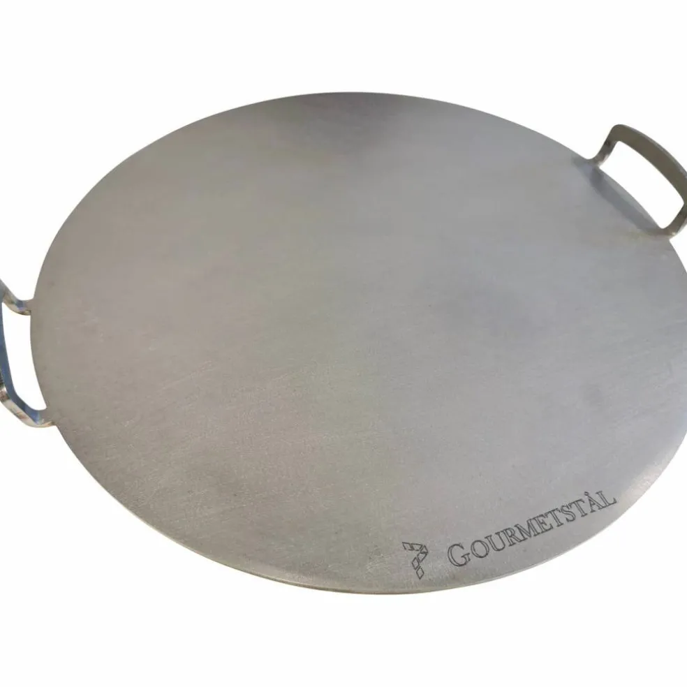 Rund pizzastål med grep, 33 cm