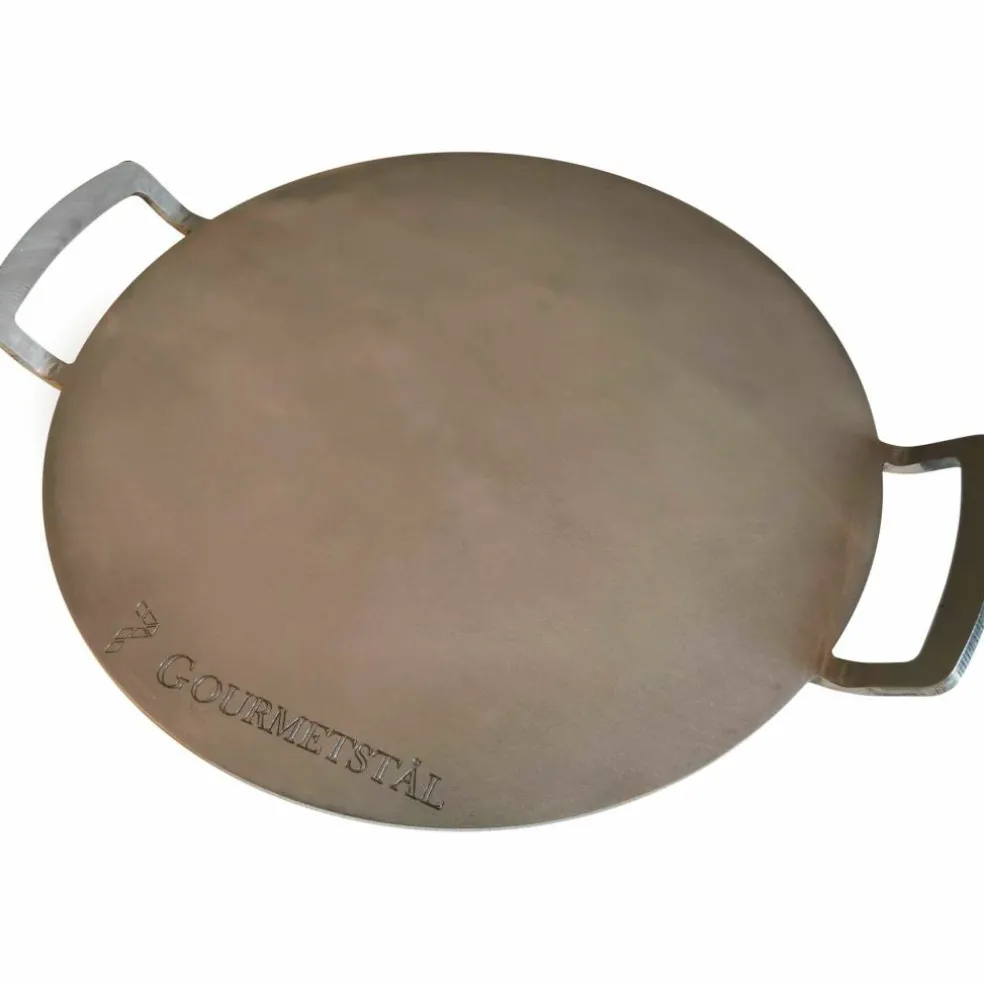 Rund pizzastål med grep, 33 cm
