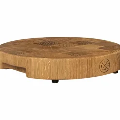 Rundt skjærebrett 30 cm, naturoljet eik
