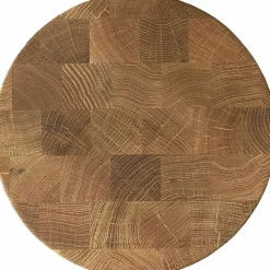 Rundt skjærebrett 30 cm, naturoljet eik