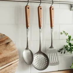 Rustfritt stål serveringsskjed